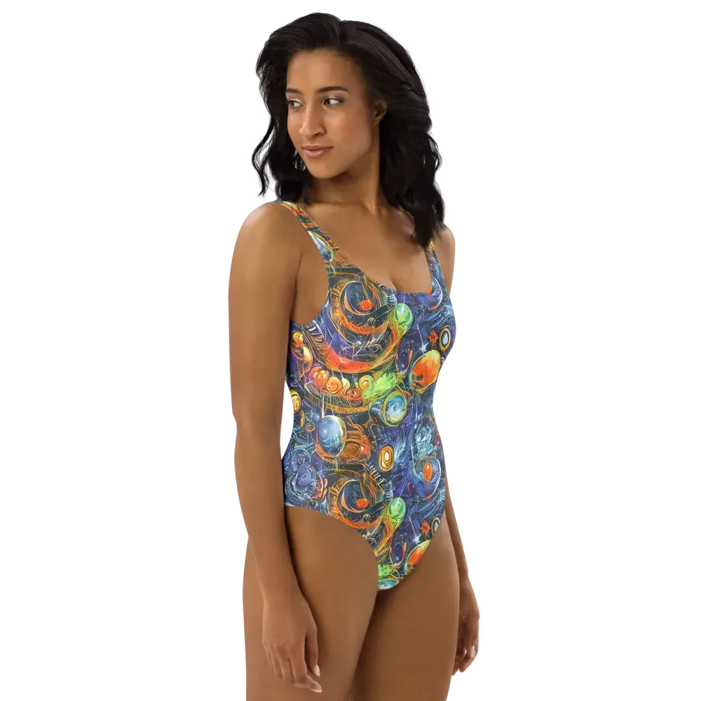 Bluefire Abyss on One-Piece Swimsuit — Right