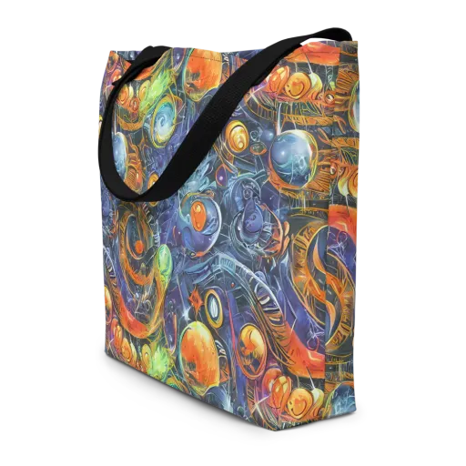 Bluefire Abyss on a Large Tote Bag W/ Pocket