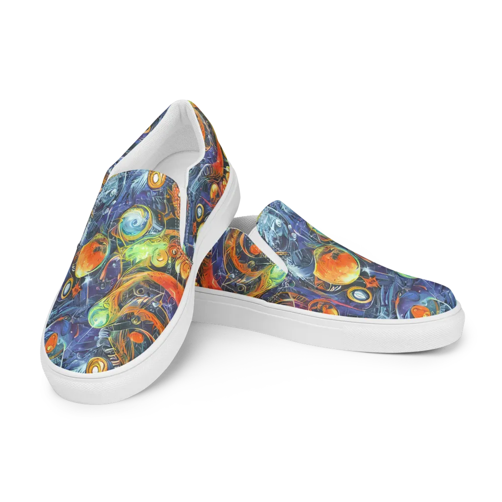 Bluefire Abyss on Women's Slip-On Canvas Shoes — Left Front