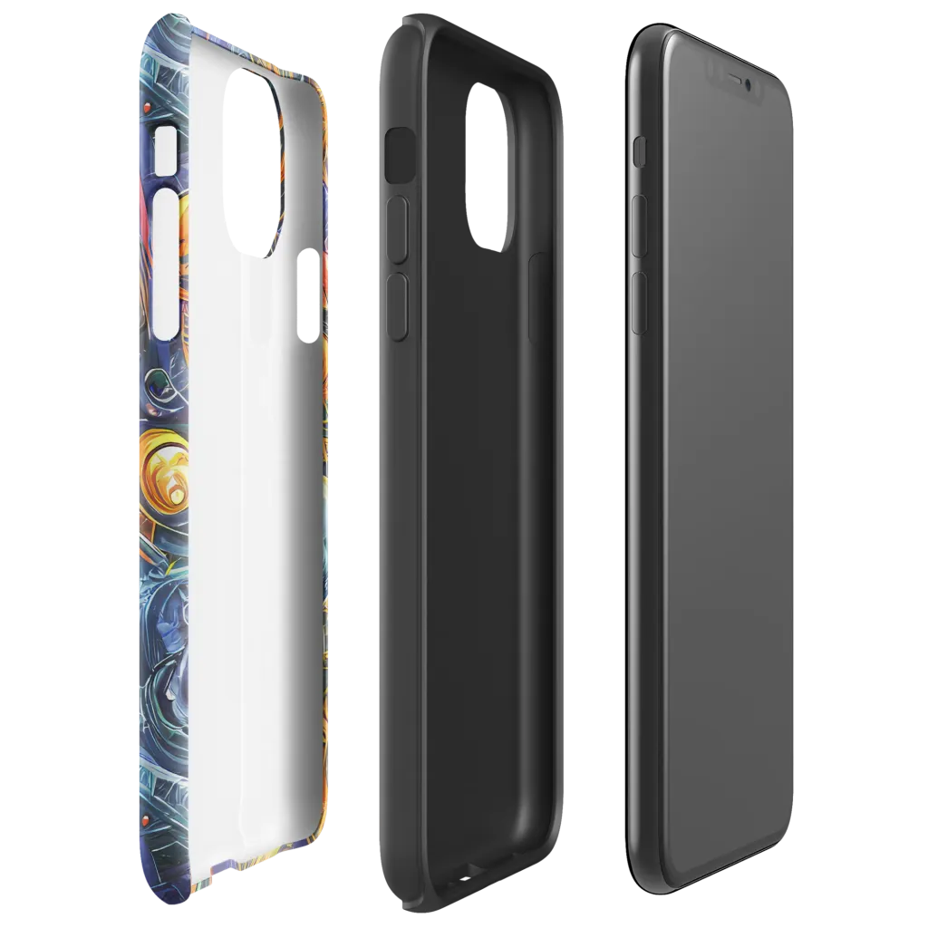 Bluefire Abyss on Tough Case for iPhone® — Right
