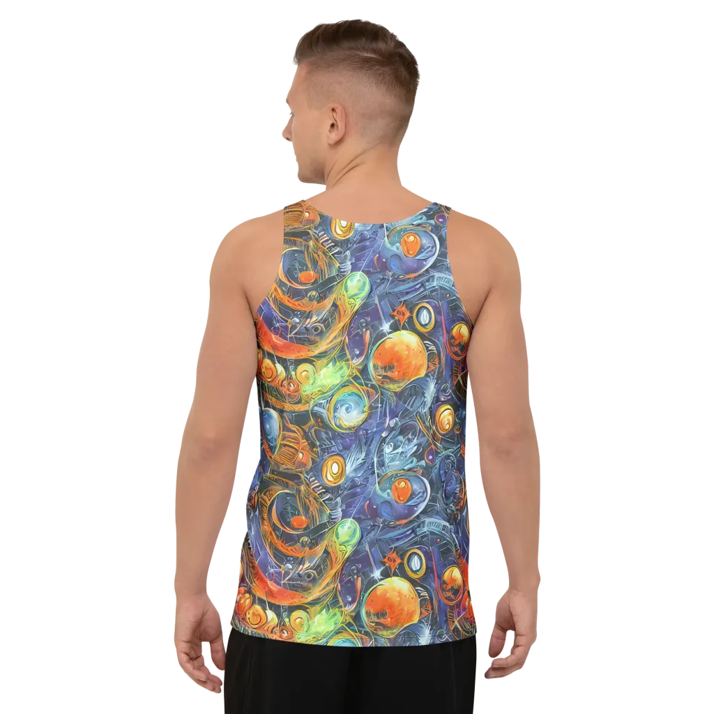 Bluefire Abyss on Men's Tank Top — Back