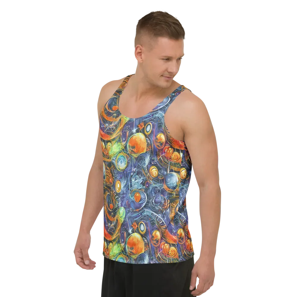 Bluefire Abyss on Men's Tank Top — Left Front