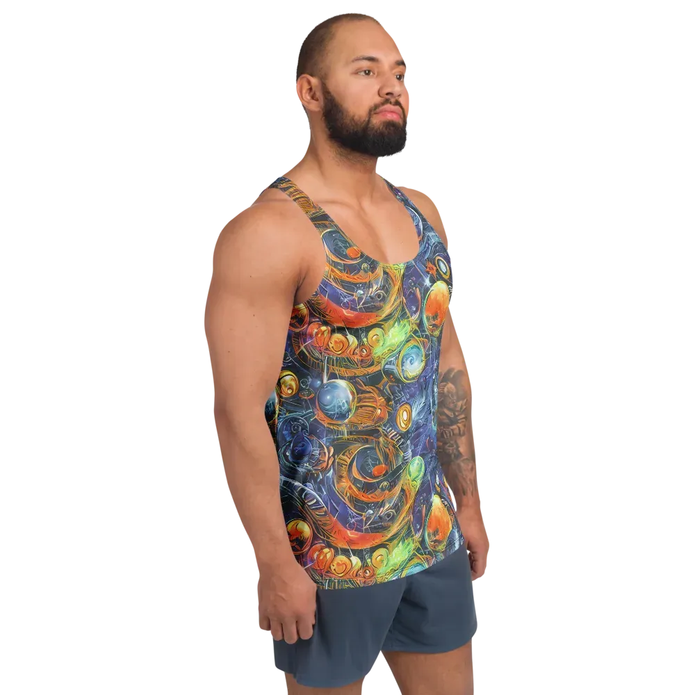 Bluefire Abyss on Men's Tank Top — Right Front