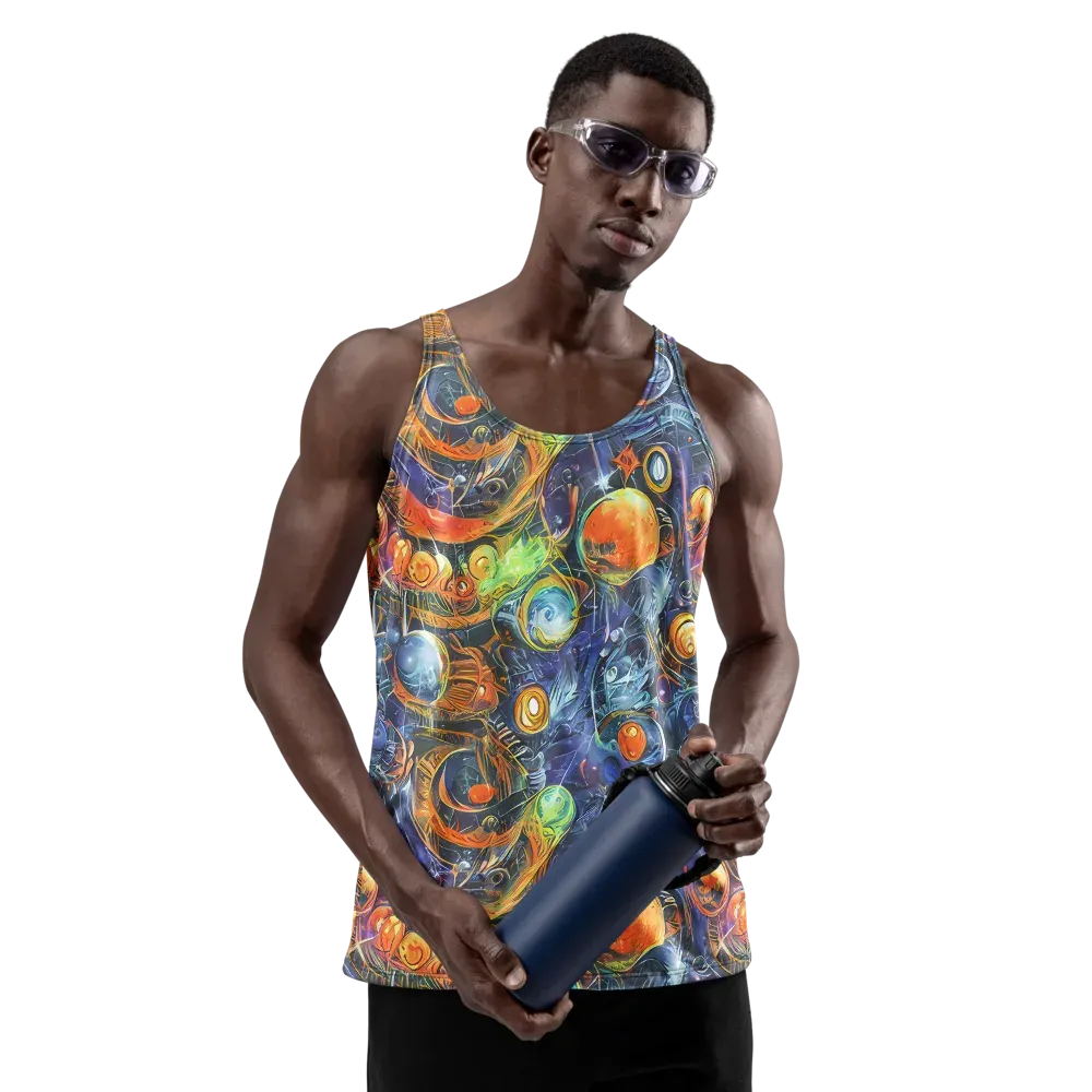 Bluefire Abyss on Men's Tank Top — Front