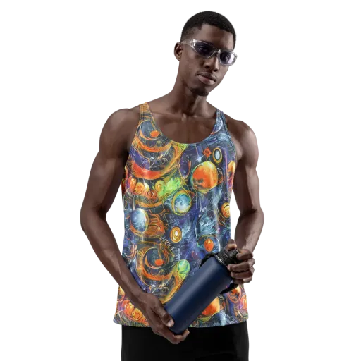 Bluefire Abyss on a Men's Tank Top