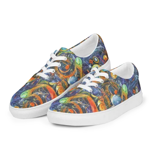 Bluefire Abyss on a Men's Lace-Up Canvas Shoes