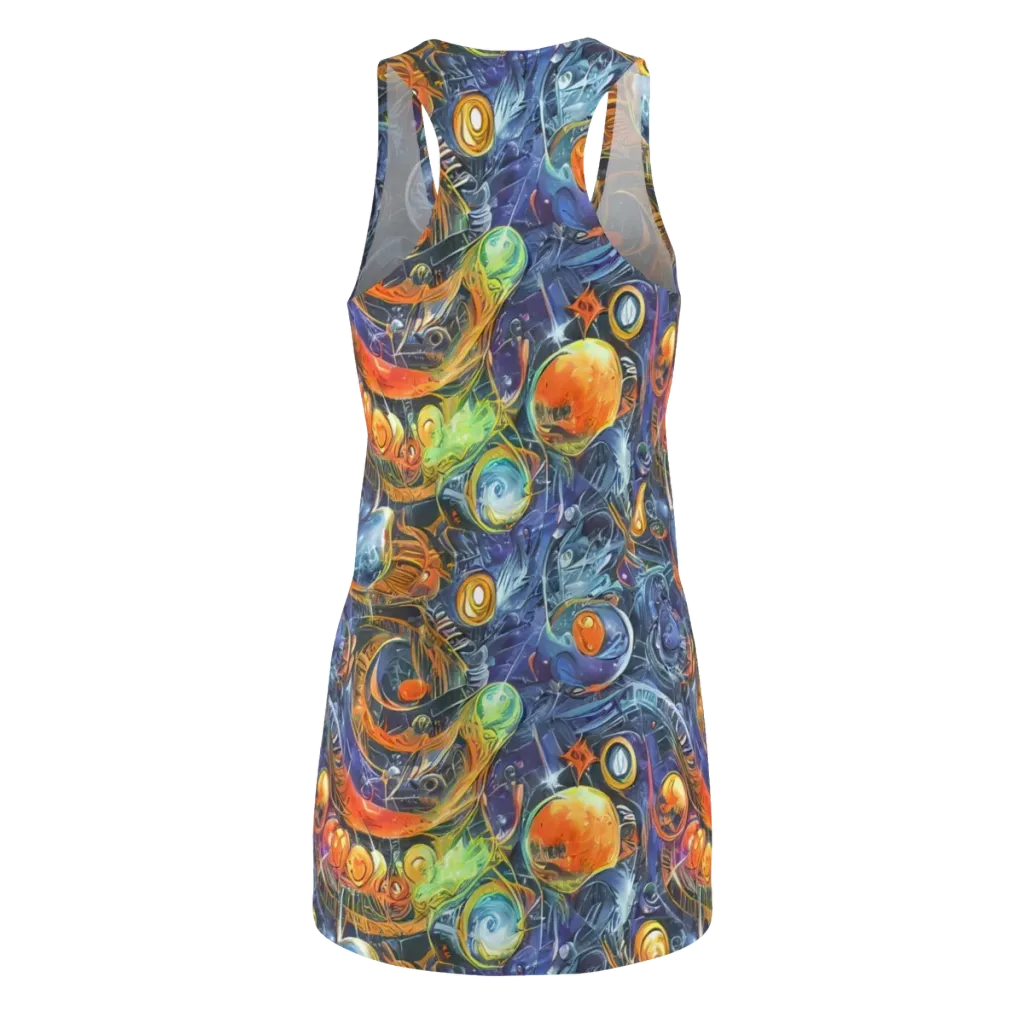 Bluefire Abyss on Racerback Dress — Back