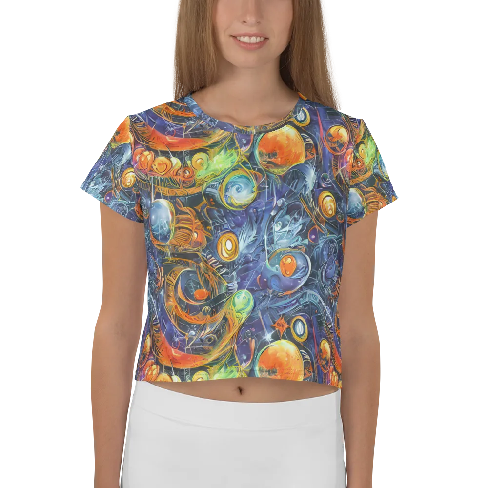 Bluefire Abyss on Crop Tee — Front