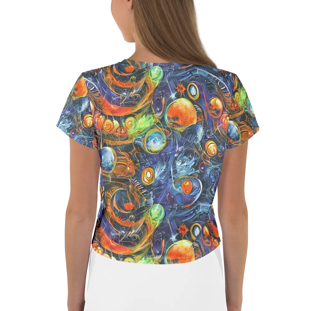 Bluefire Abyss on Crop Tee — Back