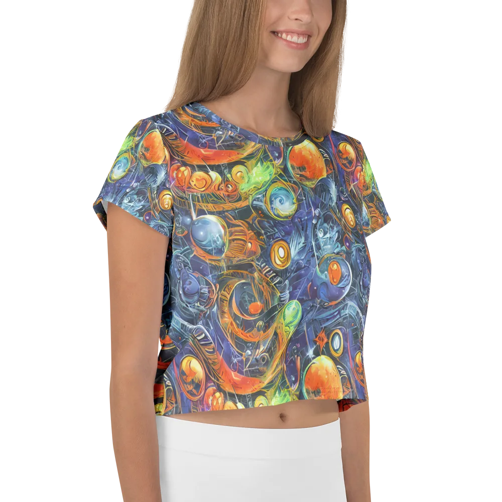 Bluefire Abyss on Crop Tee — Right