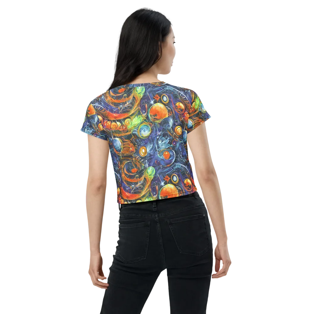 Bluefire Abyss on Crop Tee — Back