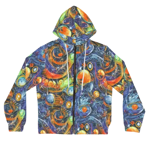 Bluefire Abyss on a Women's Full-Zip Hoodie
