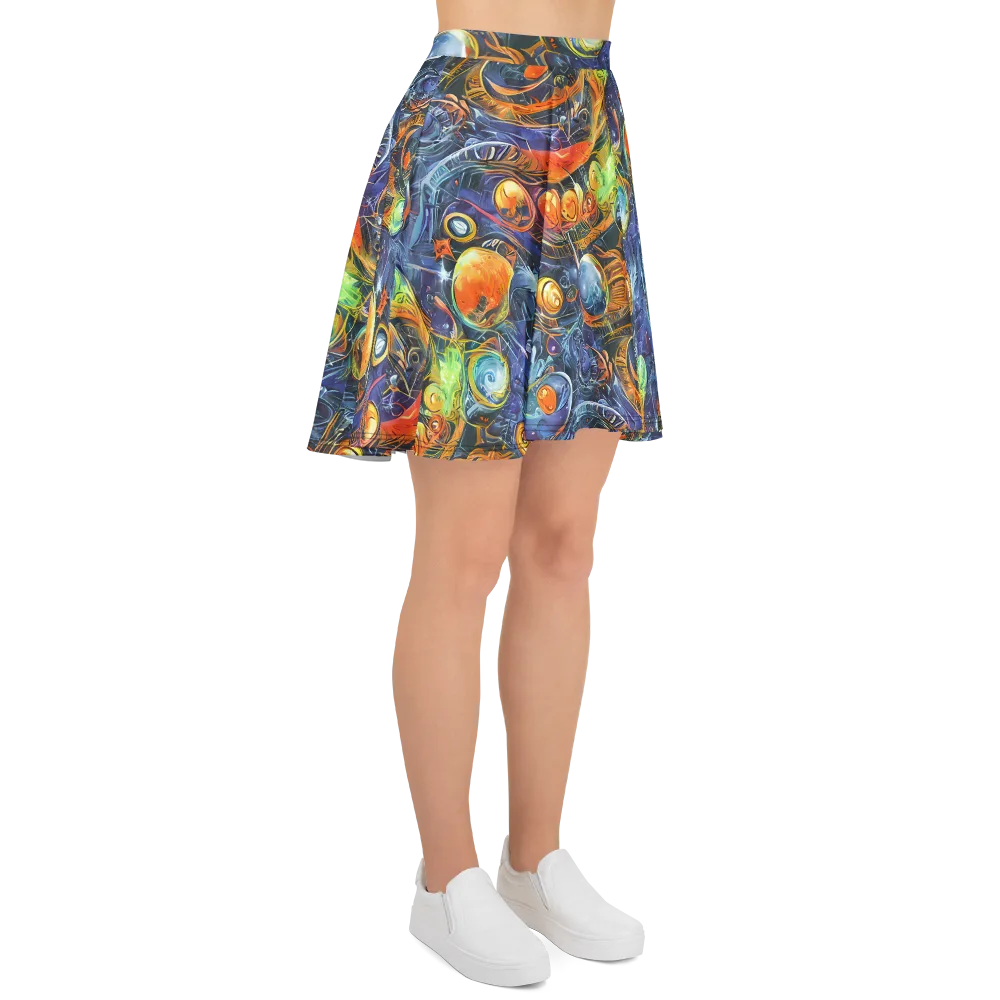 Bluefire Abyss on Skater Skirt — Right