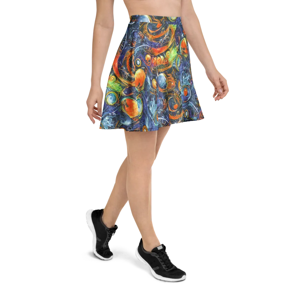 Bluefire Abyss on Skater Skirt — Right