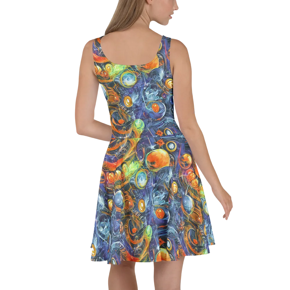 Bluefire Abyss on Skater Dress — Back