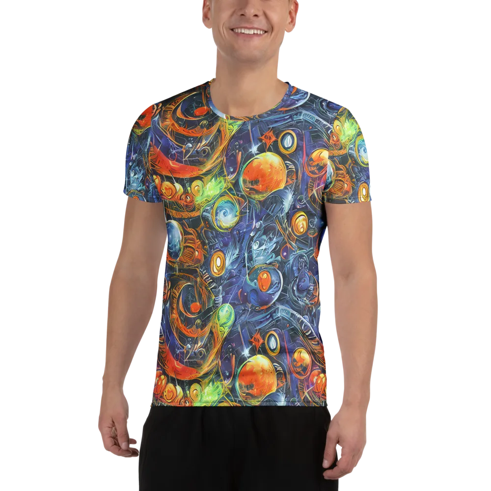 Bluefire Abyss on Men's Athletic T-Shirt — Front