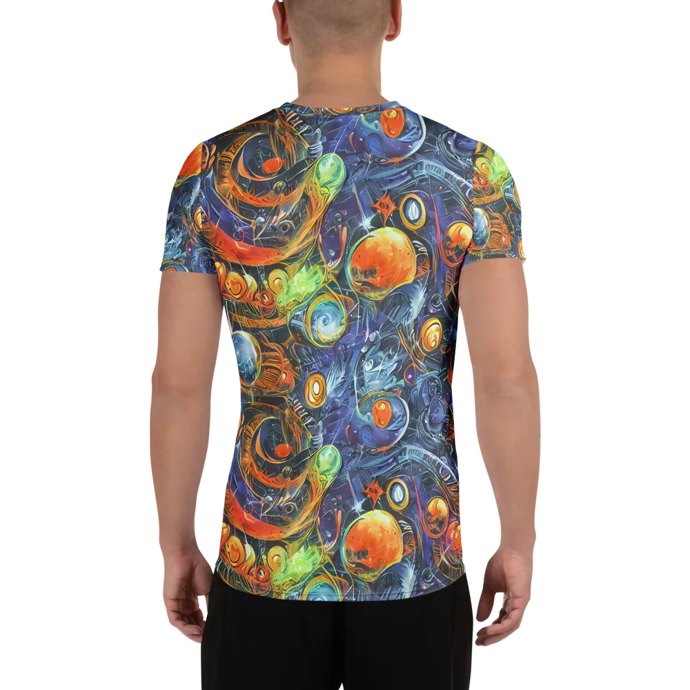 Bluefire Abyss on Men's Athletic T-Shirt — Back