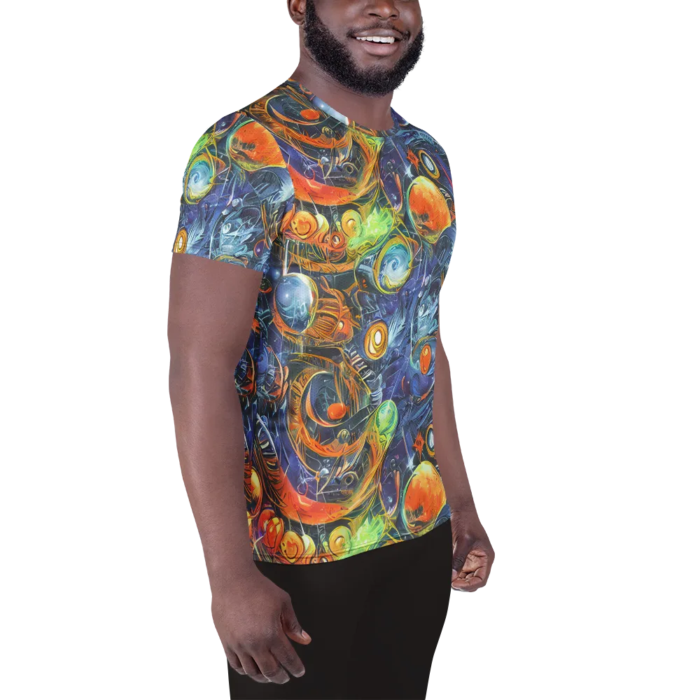 Bluefire Abyss on Men's Athletic T-Shirt — Right