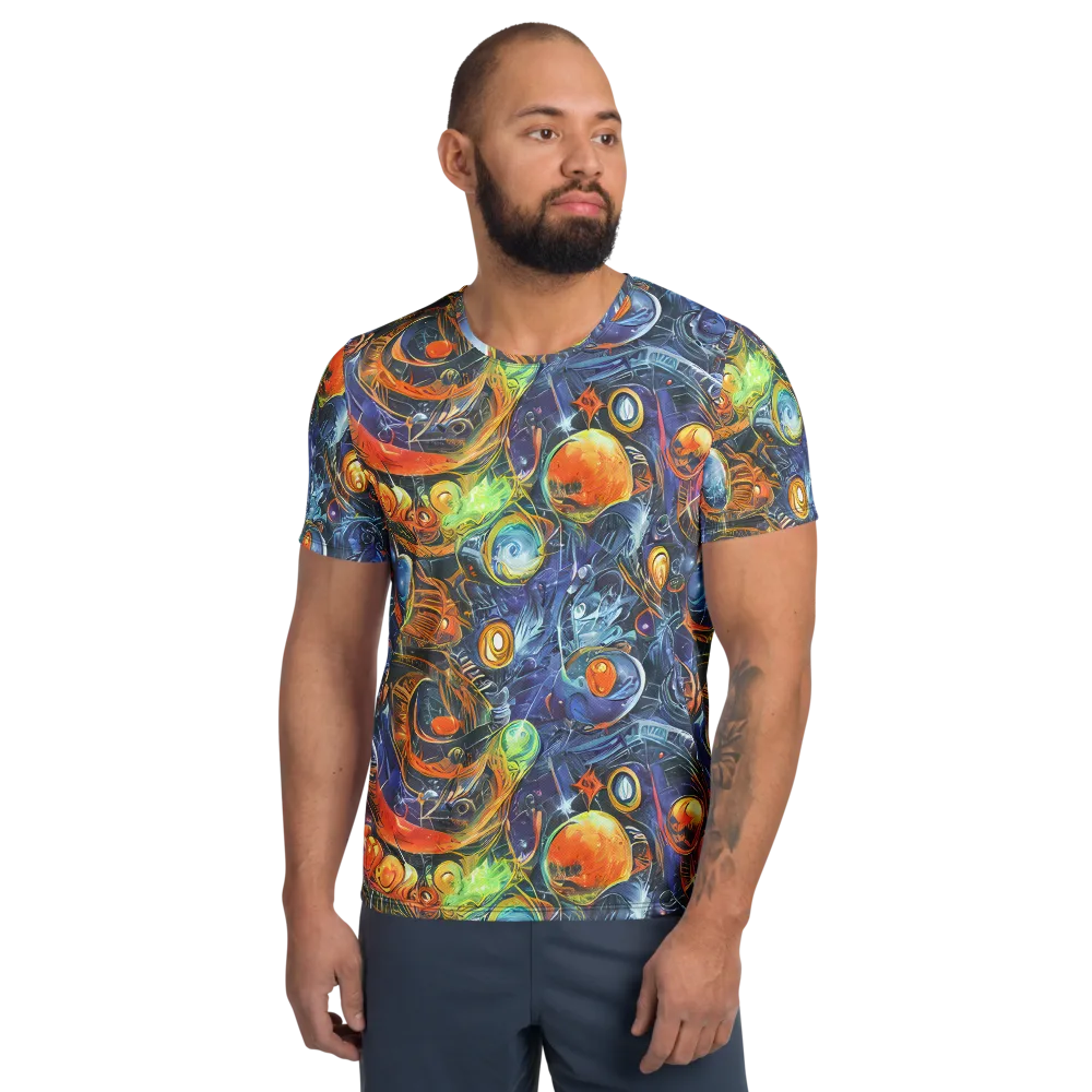Bluefire Abyss on Men's Athletic T-Shirt — Front