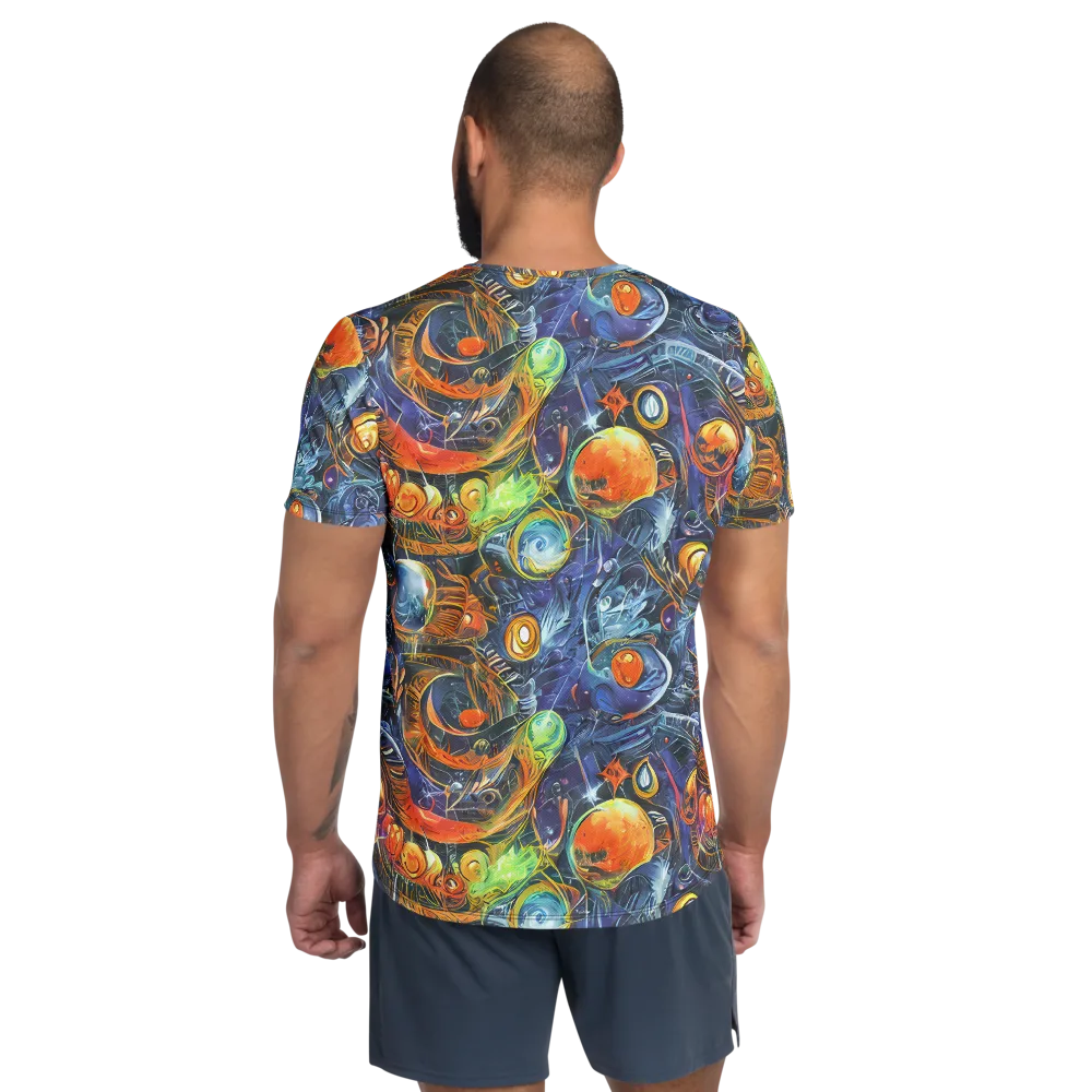 Bluefire Abyss on Men's Athletic T-Shirt — Back