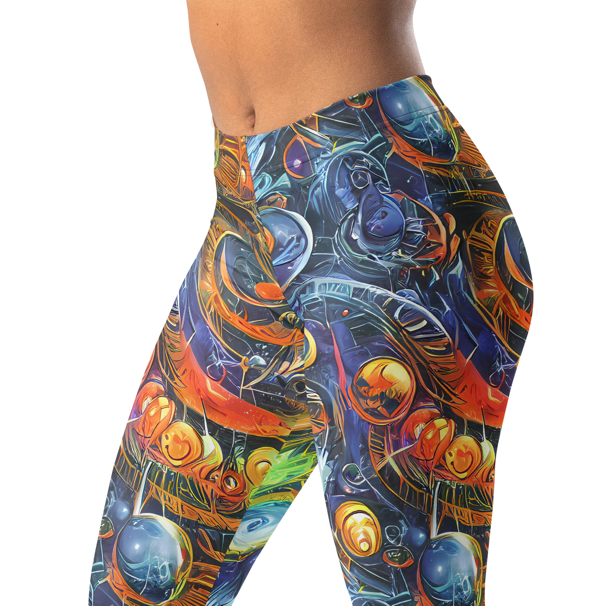 Bluefire Abyss on Leggings — Left Front