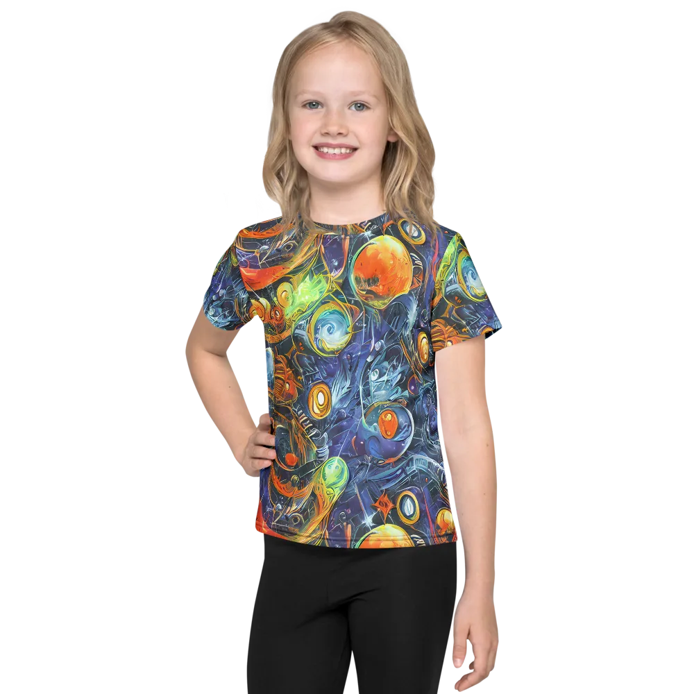 Bluefire Abyss on Kids Crew Neck T-Shirt — Front
