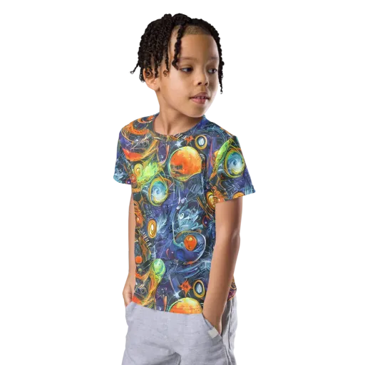 Bluefire Abyss on a Kids Crew Neck T-Shirt