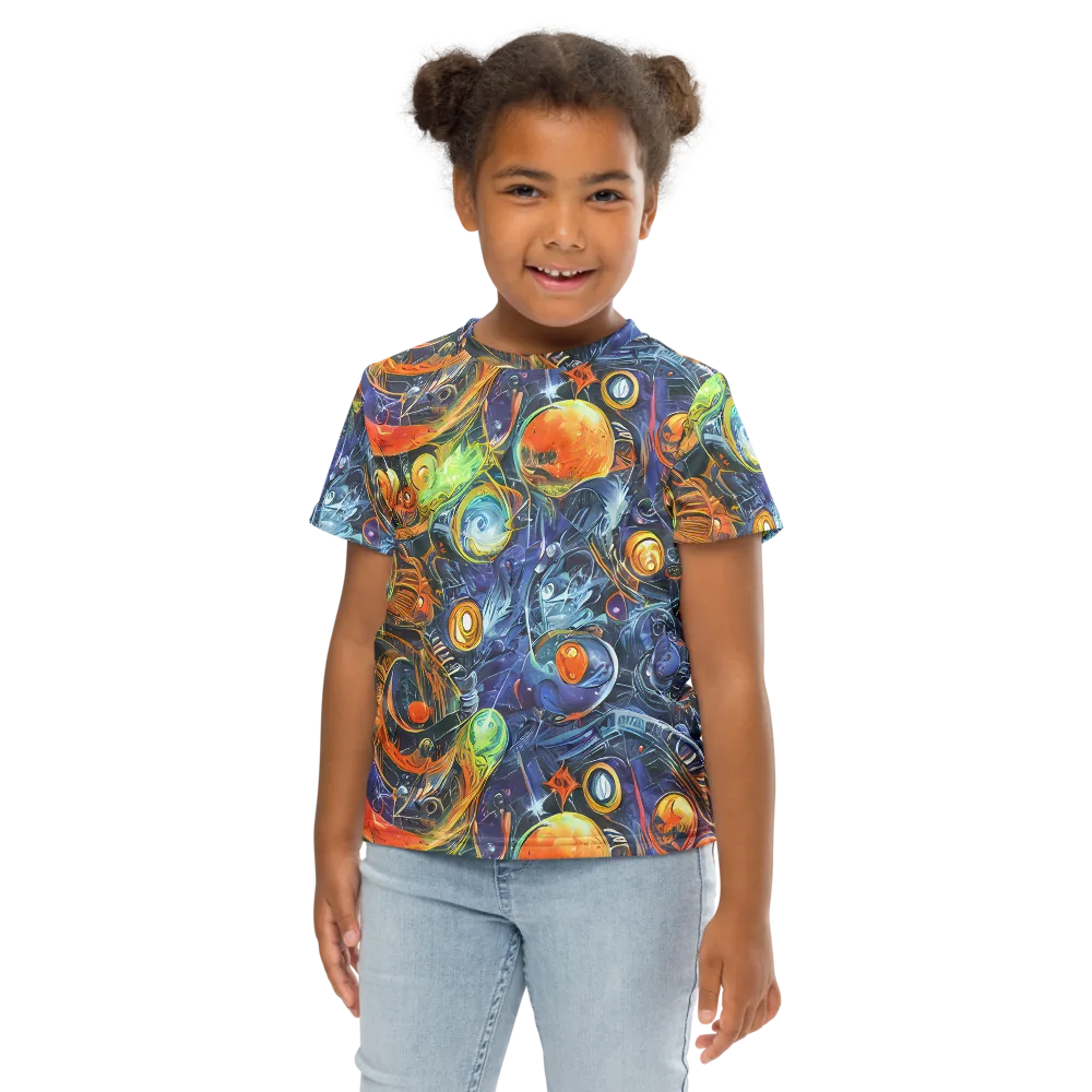 Bluefire Abyss on Kids Crew Neck T-Shirt — Front