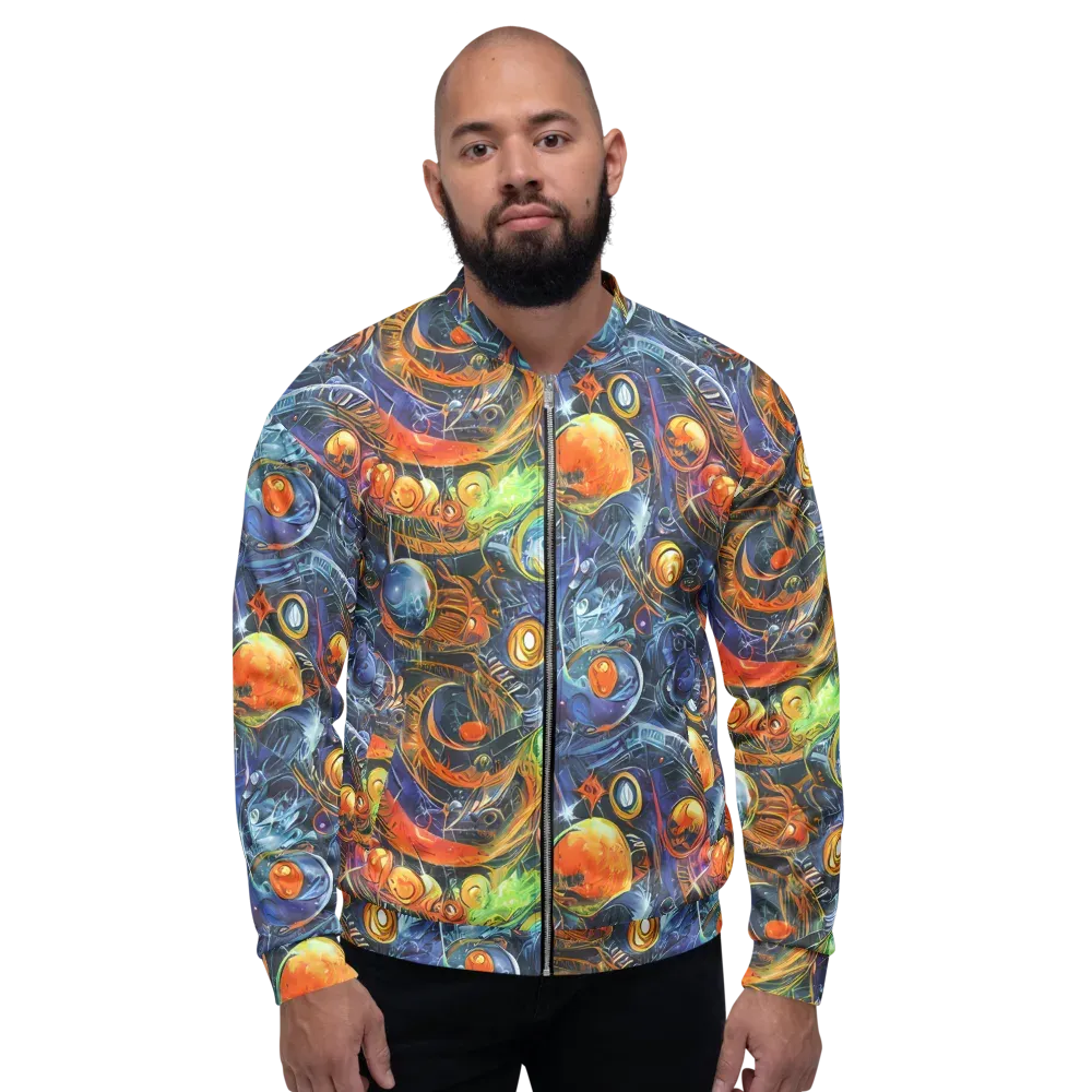 Bluefire Abyss on Bomber Jacket — Front