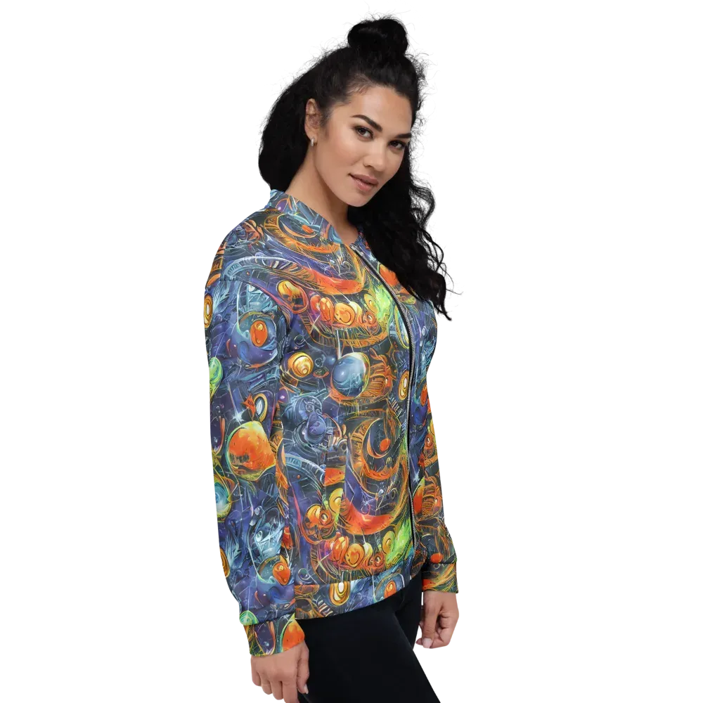 Bluefire Abyss on Bomber Jacket — Right
