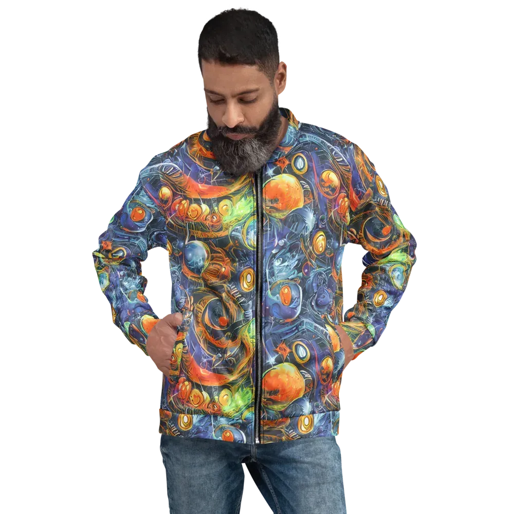 Bluefire Abyss on Bomber Jacket — Front