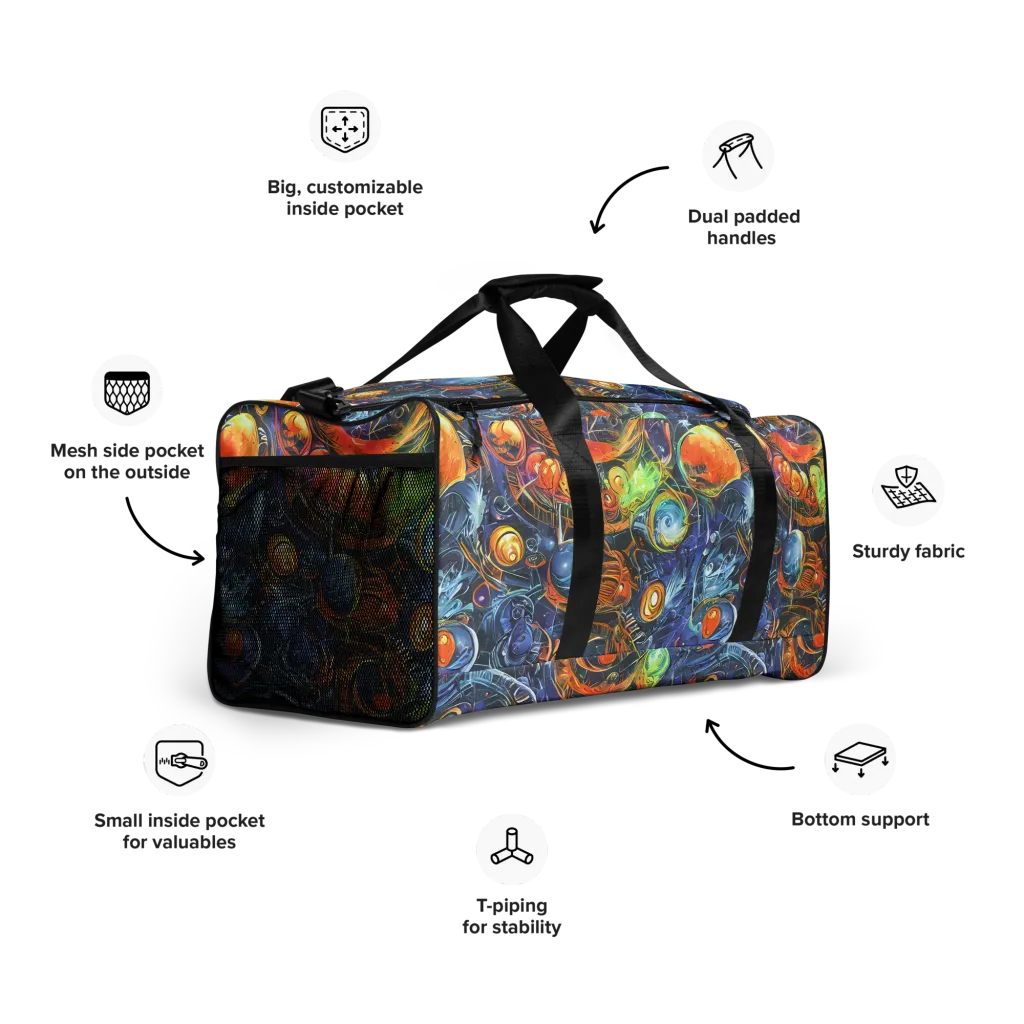 Bluefire Abyss on Duffle Bag — Right Front