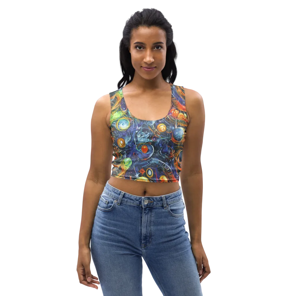 Bluefire Abyss on Crop Top — Front