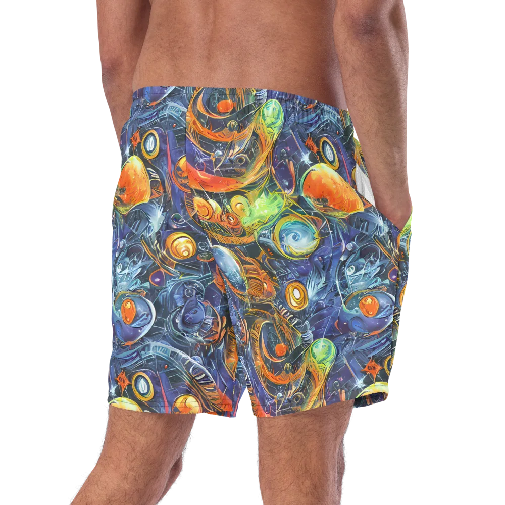 Bluefire Abyss on Swim Trunks — Right Back