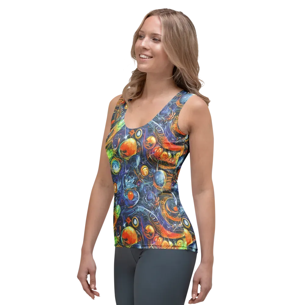 Bluefire Abyss on Women's Tank Top — Left Front