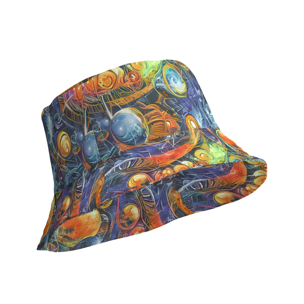Bluefire Abyss on Reversible Bucket Hat — Product details Outside