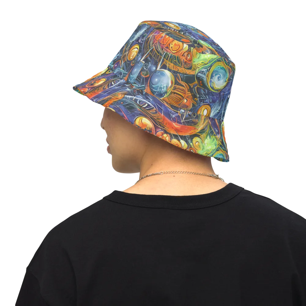 Bluefire Abyss on Reversible Bucket Hat — Back Inside