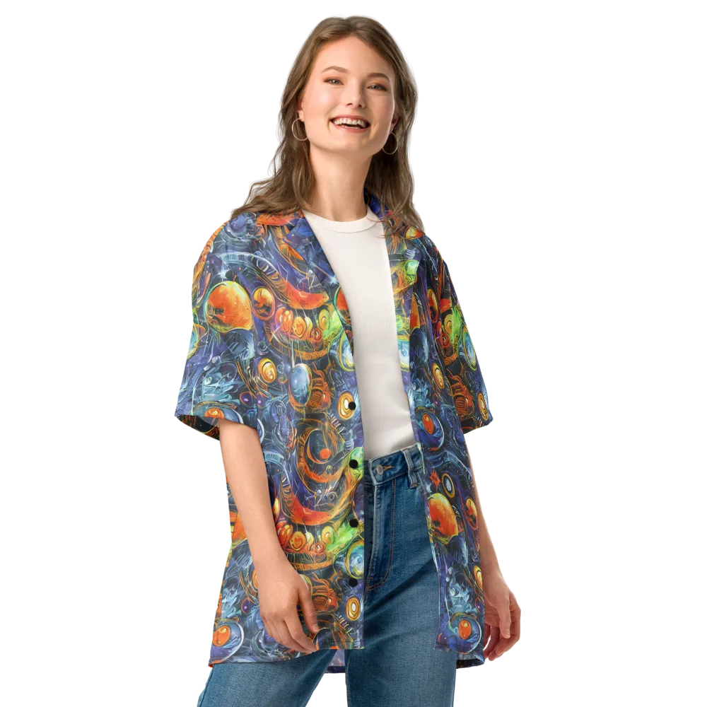 Bluefire Abyss on Button Shirt — Front