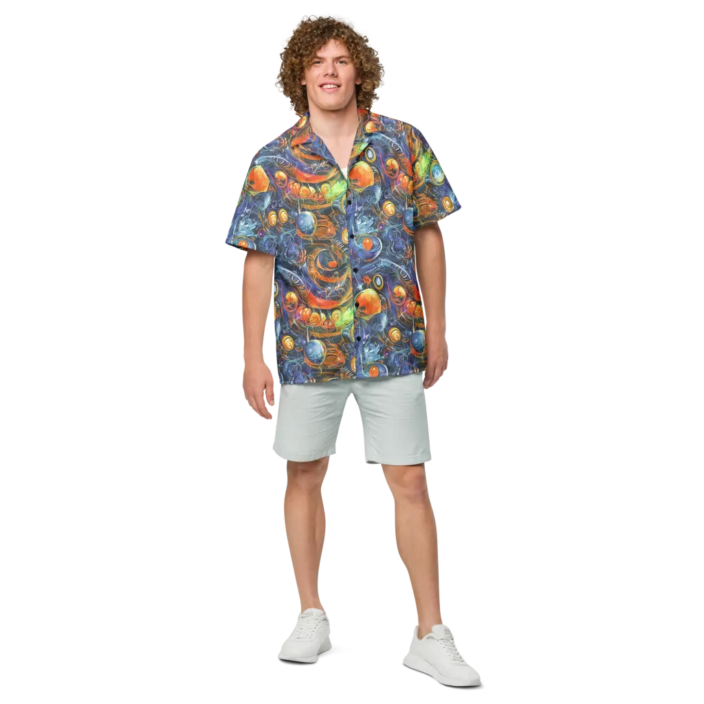 Bluefire Abyss on Button Shirt — Front