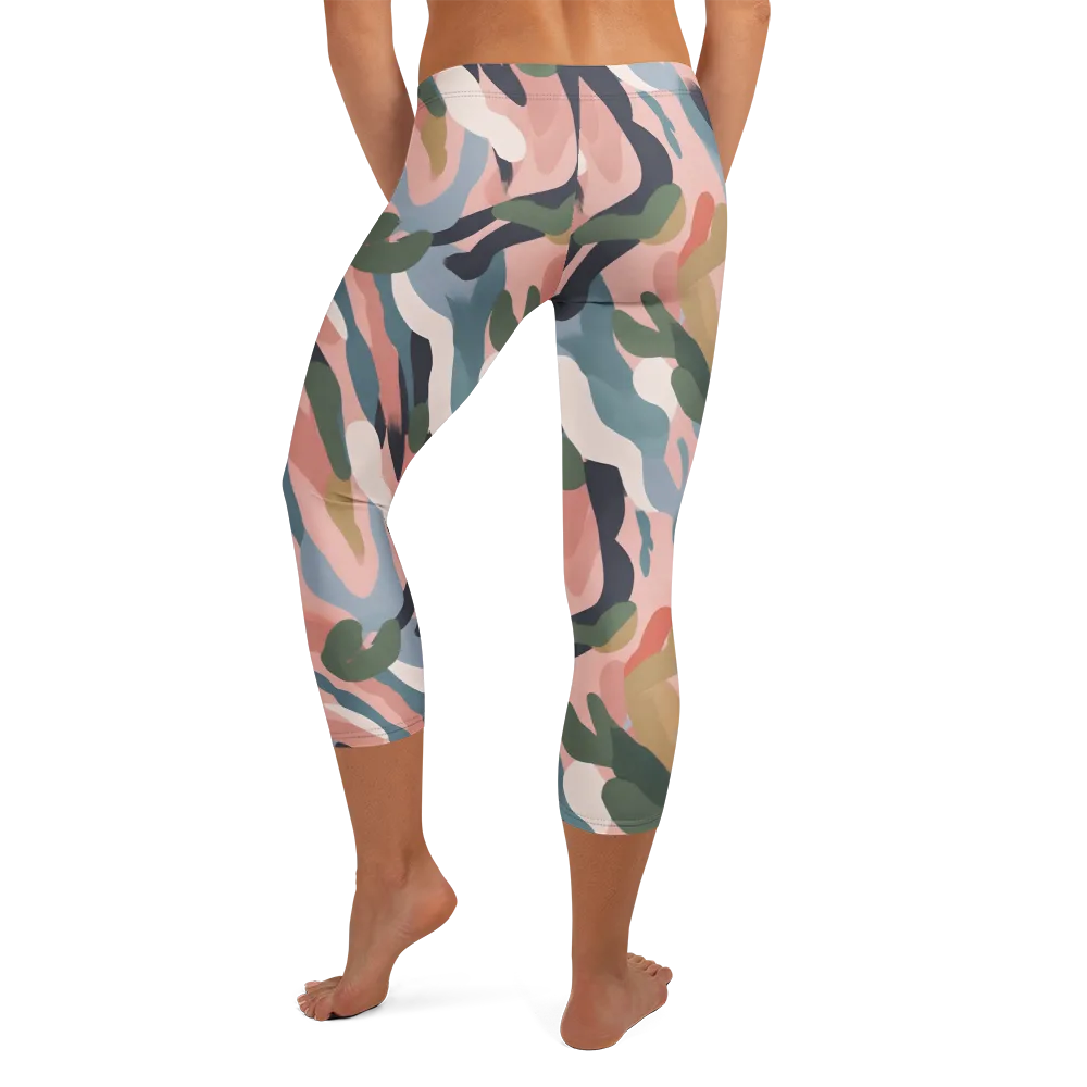 Blush Current on Capri Leggings — Back