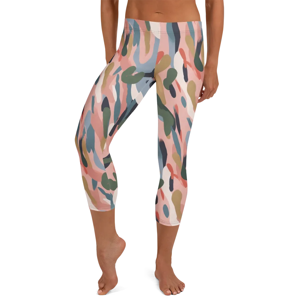 Blush Current on Capri Leggings — Front