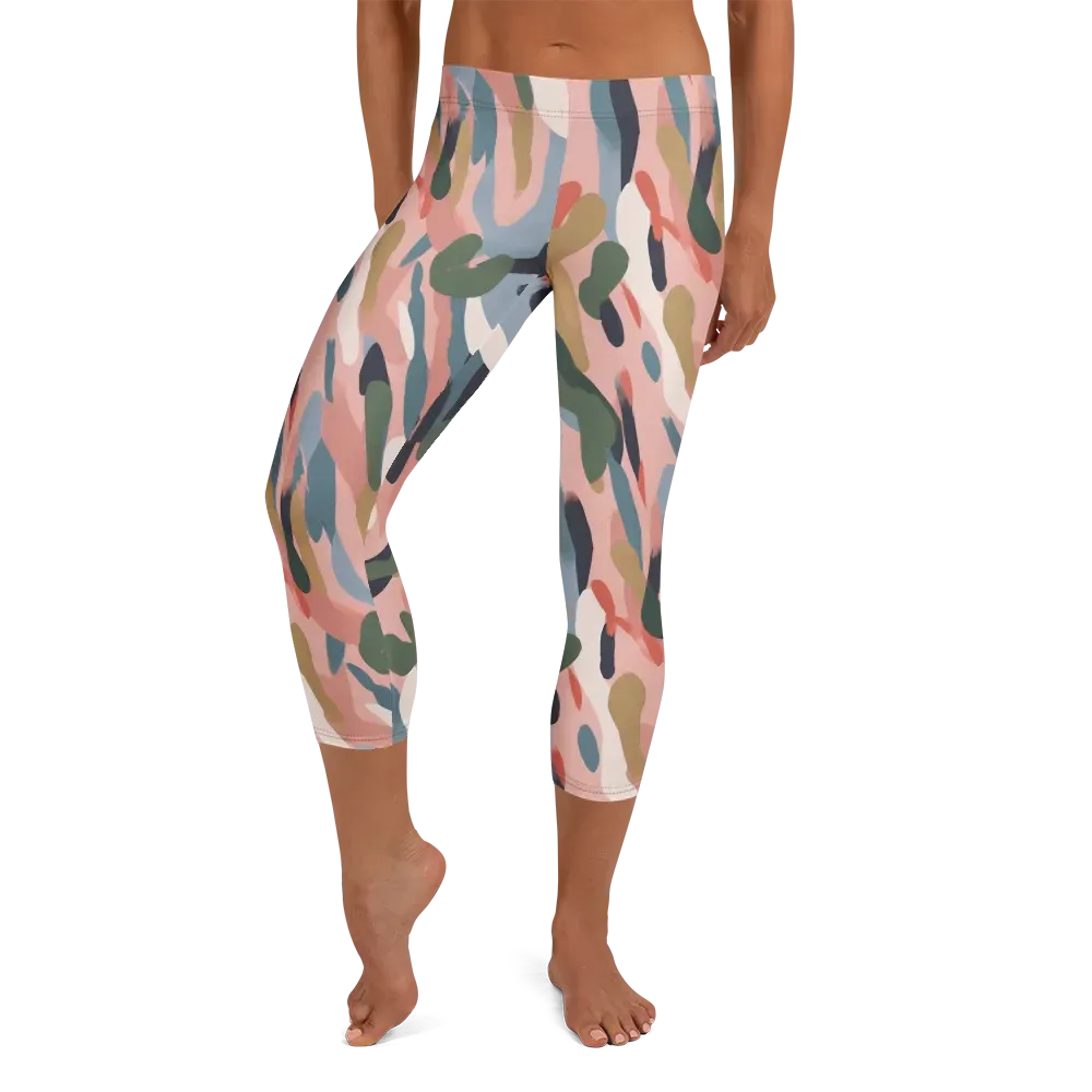 Blush Current on Capri Leggings — Front