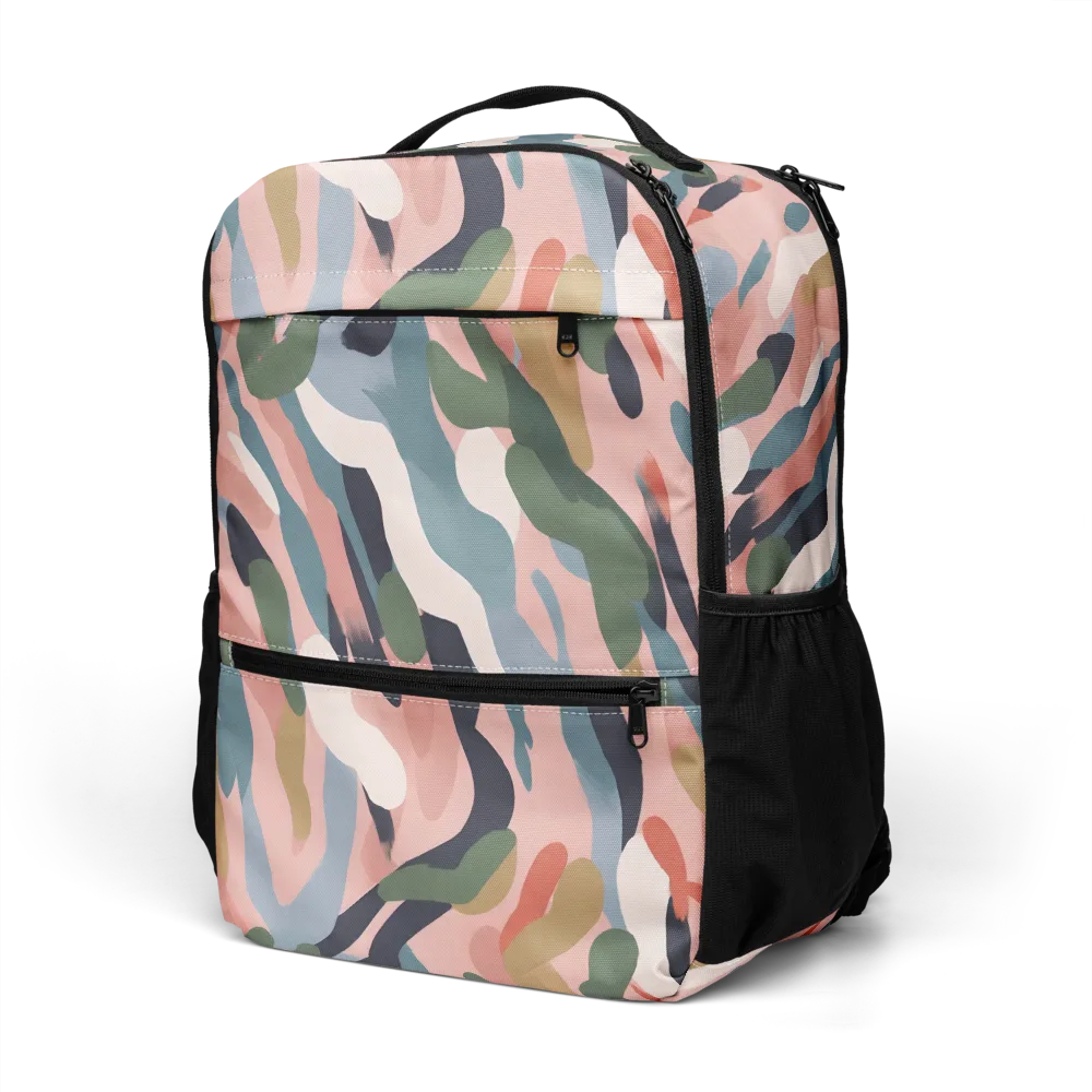 Blush Current on Utility Backpack — Left Front