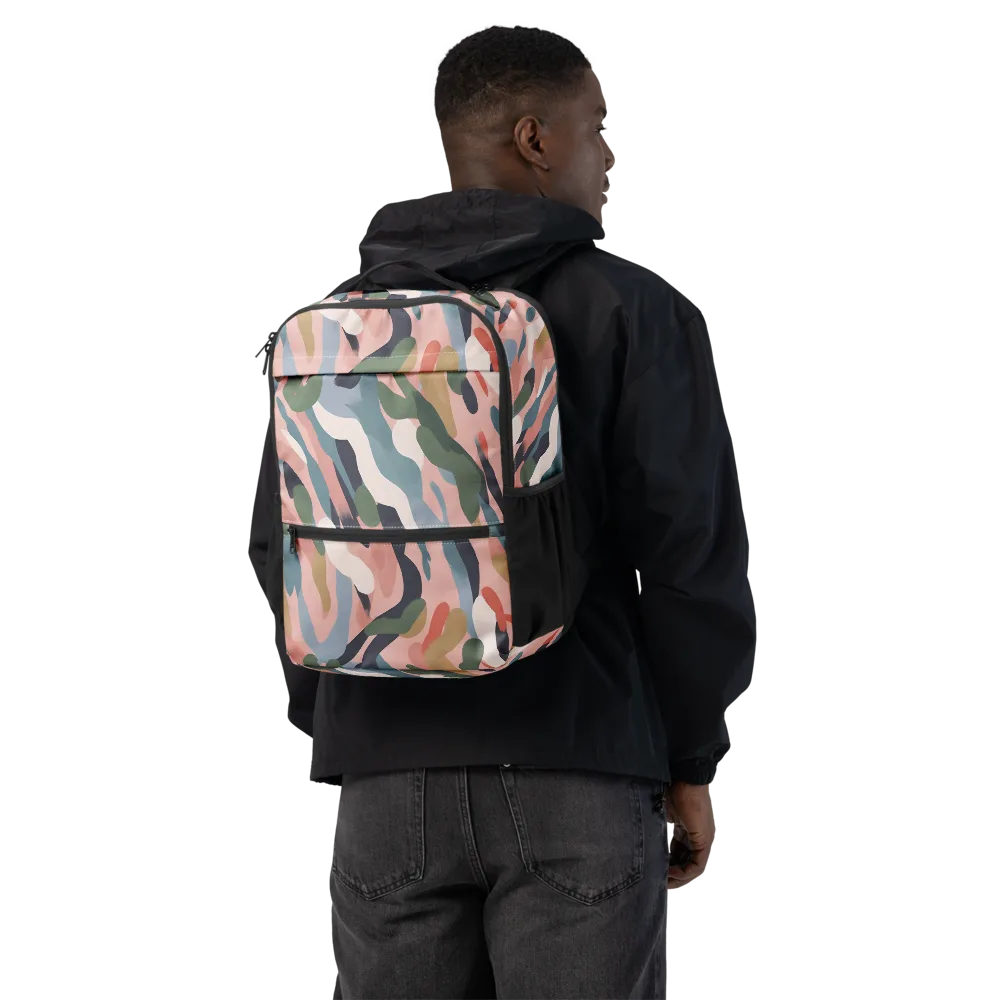 Blush Current on Utility Backpack — Back