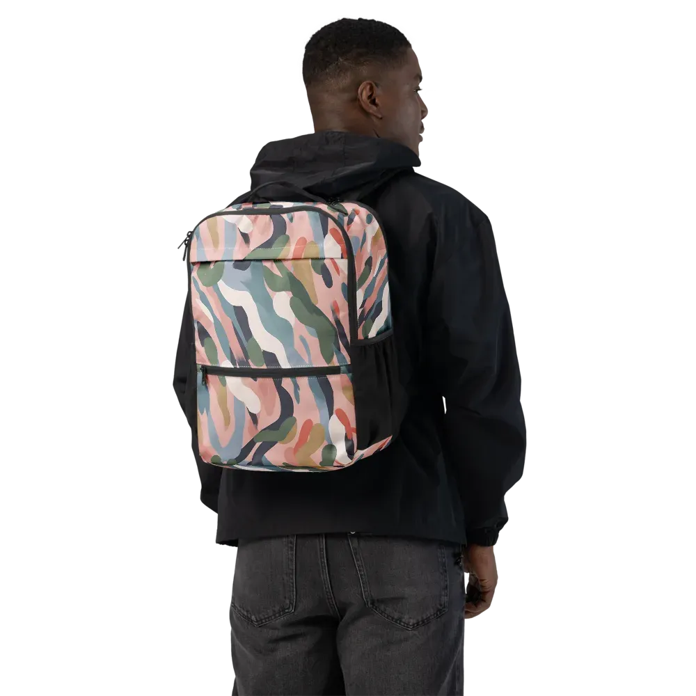 Blush Current on Utility Backpack — Back