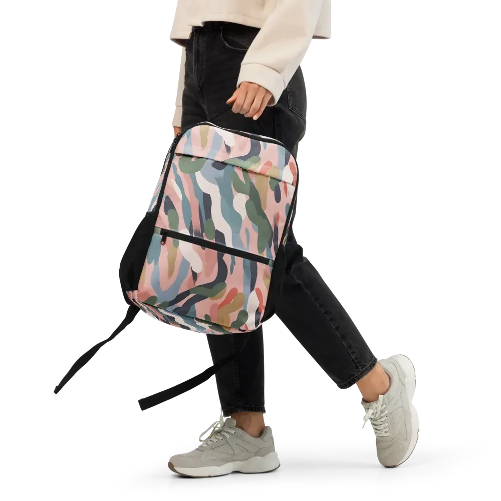 Blush Current on Utility Backpack — Front