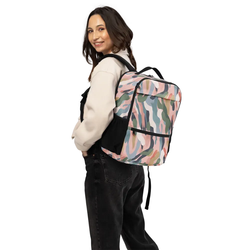 Blush Current on Utility Backpack — Back