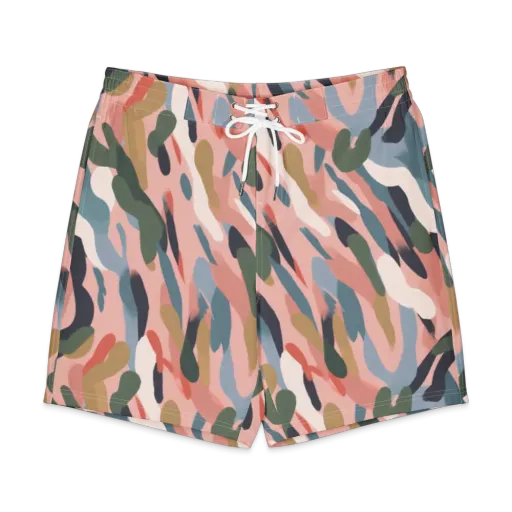 Blush Current on a Men's Board Shorts