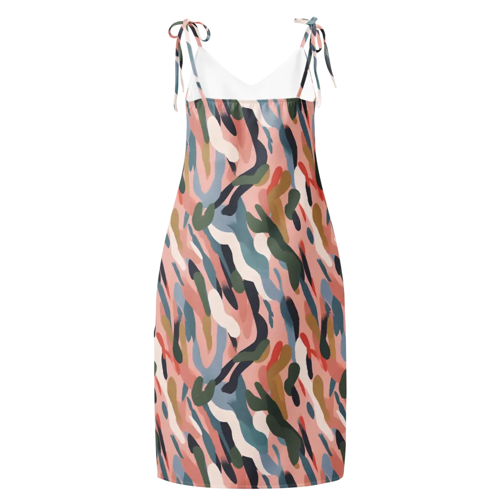 Blush Current on Slip Dress — Back