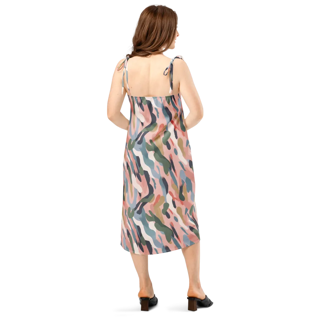 Blush Current on Slip Dress — Back